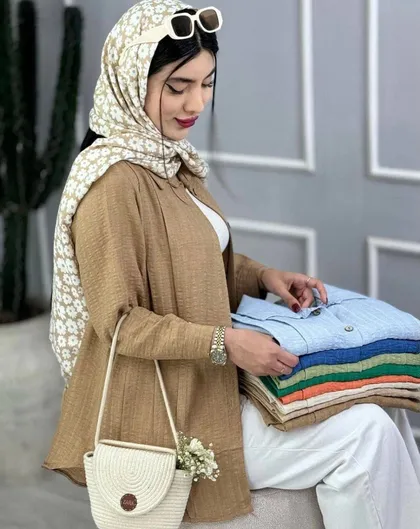 شومیز مانتویی دبل پیله کد 250