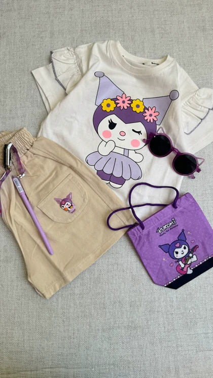 ست تیشرت و شلوارک کرومی