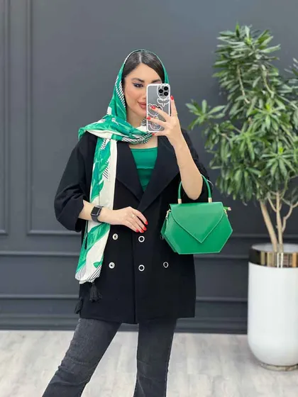 مانتو چهار دکمه آستین سگک