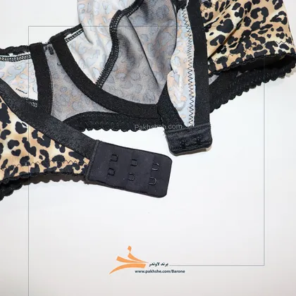 ست پلنگی لاکرا فنردار برند بارون لاوندر کد 3035 Leopard