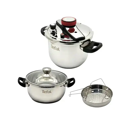 زودپز دوقلو تفال با ظرفیت 5 و 7 لیتر Tefal