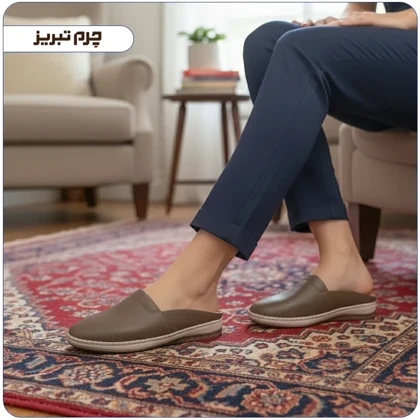 صندل طبی زنانه چرم کد V587