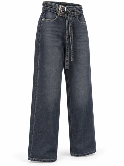 شلوار جین 300015276 Twin Belt