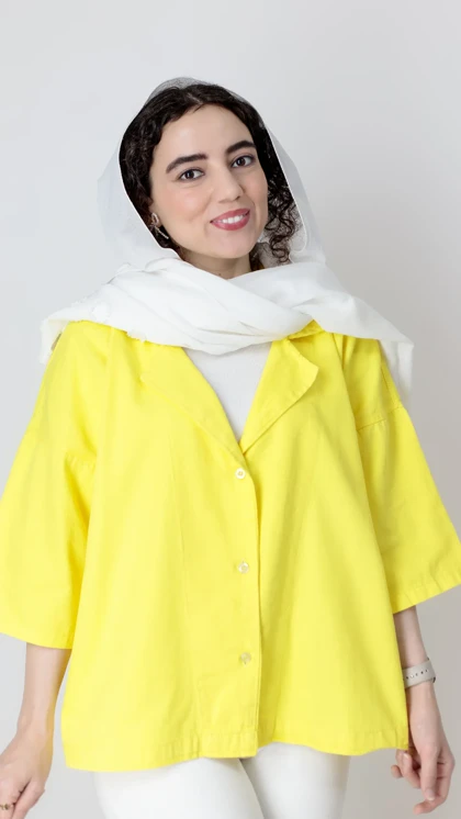 کت کتان باکسی