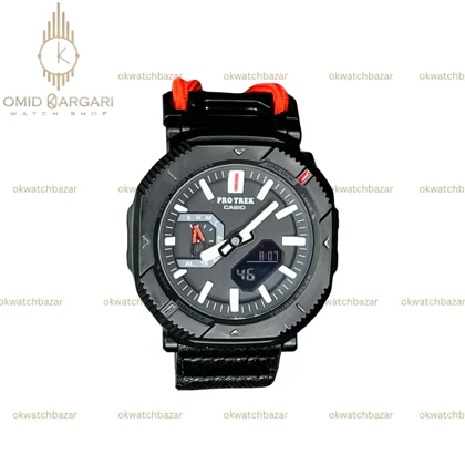 ساعت مچی کاسیو جی شاک پرو ترک قرمز مشکی Casio G-shock Protrek