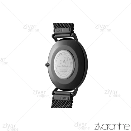 ساعت دنیل ولینگتون مردانه مشکی بند حصیری 104696