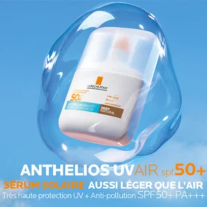 ضدآفتاب سرمی رنگی لاروش پوزای آنتلیوس UVair SPF50 رنگ دیپ نچرال