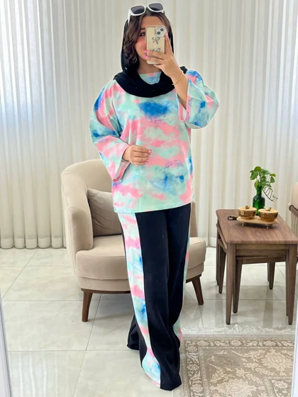 ست زنانه و دخترانه اسپرت بیرونی کد 421