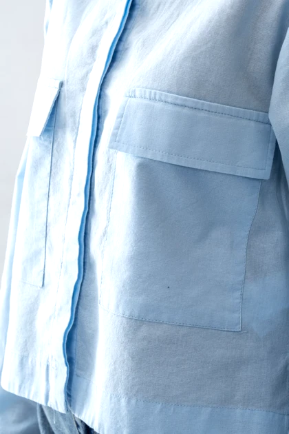 شومیز کراپ آستین بلند زنانه