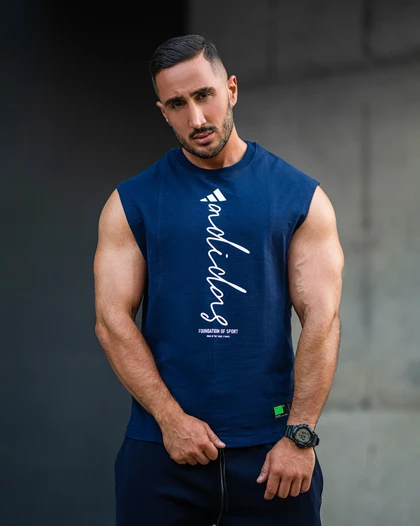 رکابی ورزشی وست ADIDAS سرمه ای فری سایز