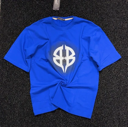 تیشرت بالانسیاگا باکسی فیت آبی رویال فوق‌العاده خفن
