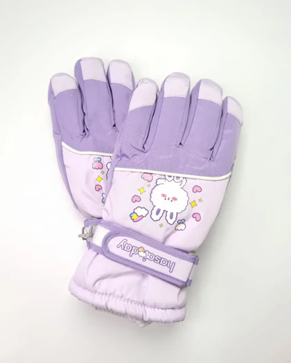 دستکش بچه‌گانه شمعی ضدآب توکرکی طرح برفی