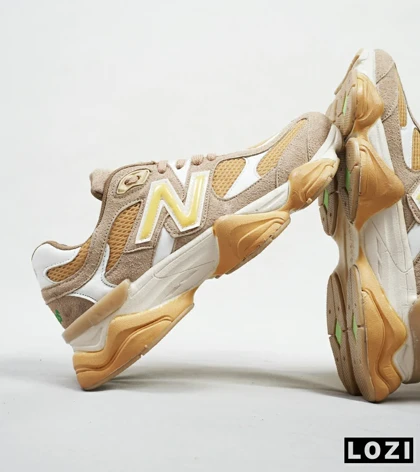 کفش کتانی مردانه قهوه ای سفید NEW BALANCE 9060