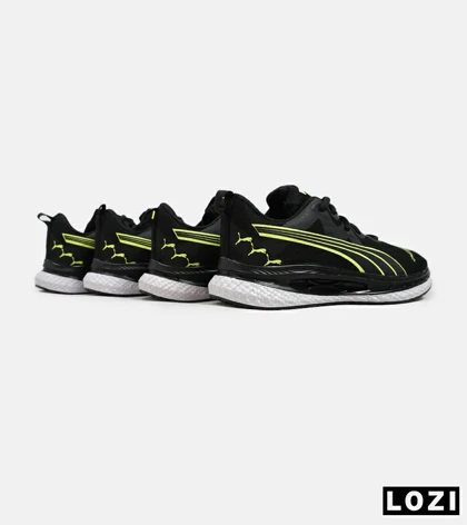کفش کتانی ورزشی مردانه و زنانه مشکی سبز PUMA