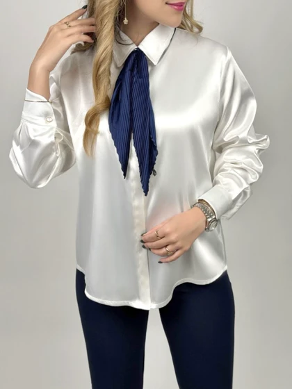 دستمال گردن پلیسه ابریشم(تحویل فوری)