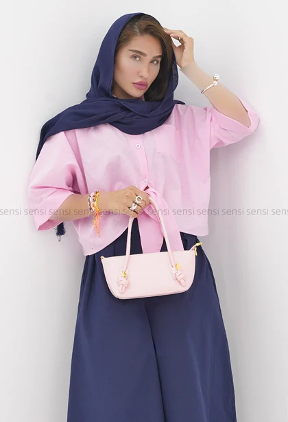 شومیز باکسی جلو گره
