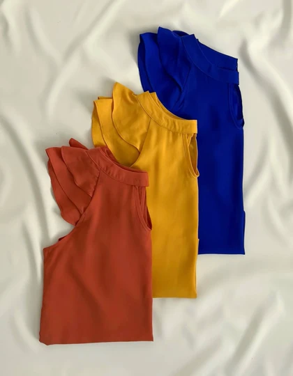 تاپ حلقه استین چین‌دار 2 کد 2796