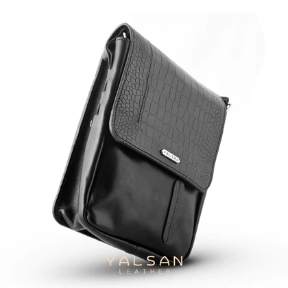 کیف دوشی چرم یلسان مدل ماهان کد 010-PRM