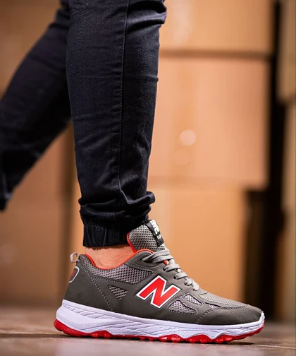 کفش مردانه New Balance طوسی