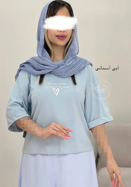 تیشرت کراپ قلب