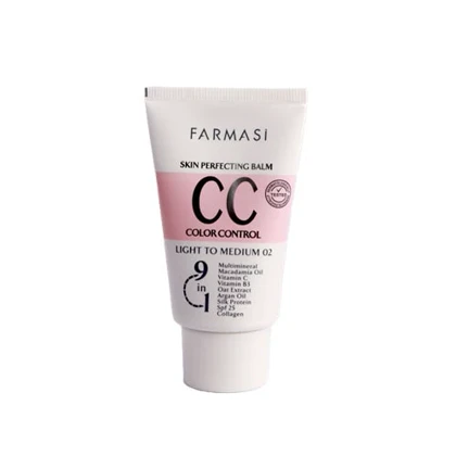 سی سی کرم فارماسی رنگ 02 Light to medium حجم 50 میل