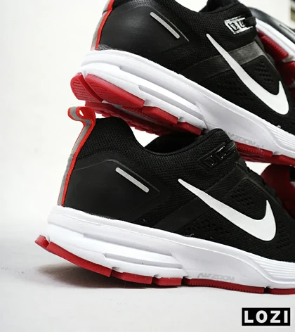 کفش کتانی مردانه مشکی سفید قرمز 24 NIKE zoom structure