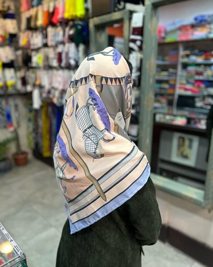 روسری هرمس ابریشم کجراه