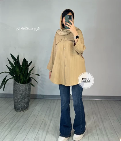 مانتو دکمه دار برکه 3