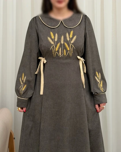 کفتان کبریتی گلدوزی مدل پاییزه
