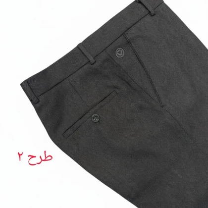 شلوار پارچه‌ای مردانه _ پارچه اطلس طرح خاویاری قواره کلاسیک