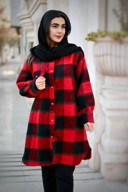 مانتو پشمی کد 100226