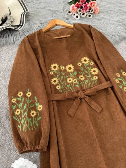 کفتان گلدوزی شده پاییزه
