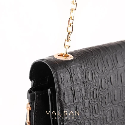 کیف دوشی زنانه چرم یلسان مدل الین کد 036-GAN