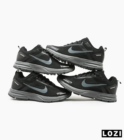 کفش کتانی مردانه مشکی طوسی 24 NIKE zoom structure