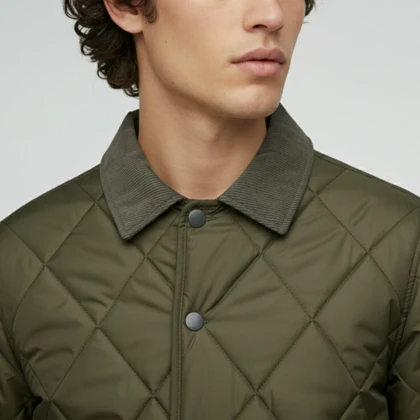 کاپشن طرح لوزی یقه کبریتی 88300