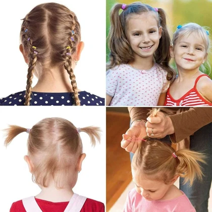 کش موی چهل گیس دخترانه رنگارنگ