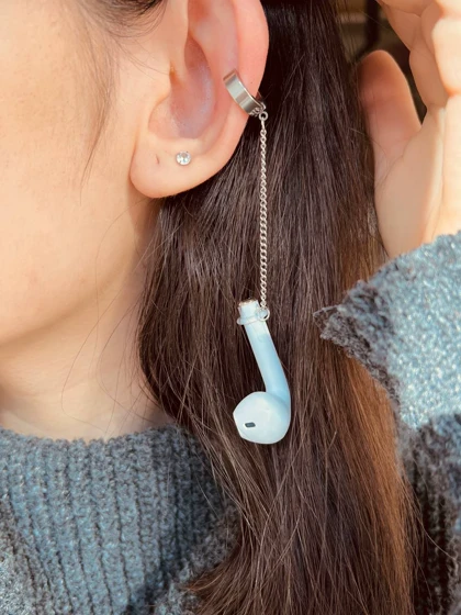 آویز نگهدارنده ایرپاد استیل بدون نیاز به سوراخ گوش