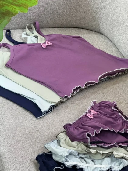 ست تاپ و شورتک زنانه ملوس