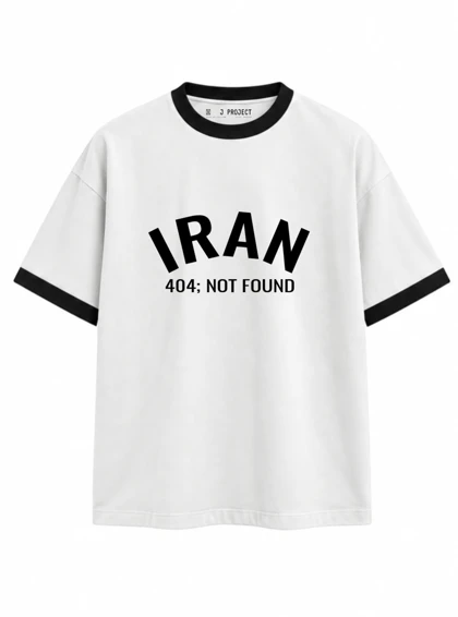 تیشرت رگولار J PROJECT طرح IRAN سفید