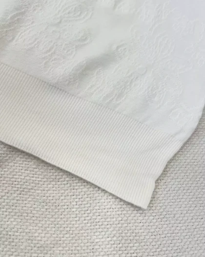 بلوز بافت آستین سه ربع یقه مروارید کد 5291