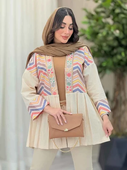 مانتو پیله دار شکوفه