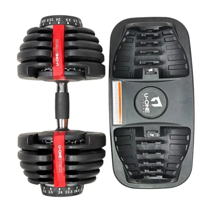 دمبل قابل تنظیم U-ONE تا 24 کیلوگرم کد DB24