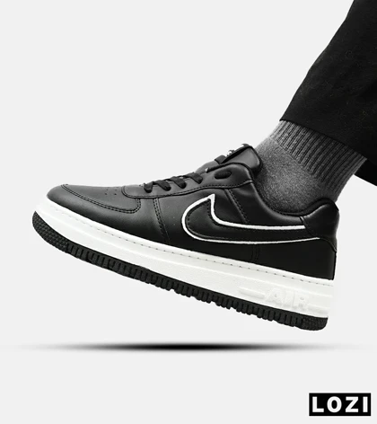 کفش کتانی مردانه و زنانه مشکی سفید نایک NIKE AIR FORCE مدل 4696