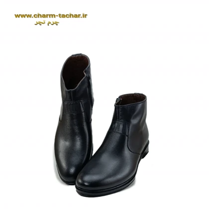 نیم بوت چلسی مردانه بغل زیپ‌دار چرم طبیعی si128