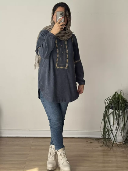 تونیک مانتویی شقایق