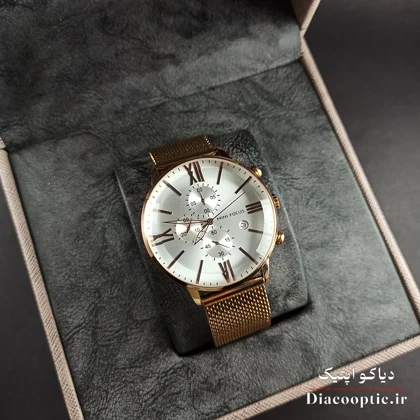 ساعت مچی مردانه اورجینال موتور ژاپن برند مینی فوکوس سه موتور مدل Mf0236G.2 بند حصیری