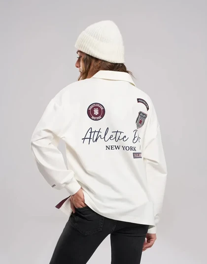 آستین بلند نرکیب چاپ و گلدوزی