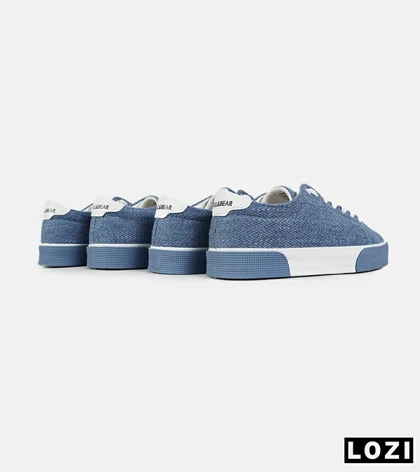 کفش کتانی مردانه آبی سفید PULL & BEAR