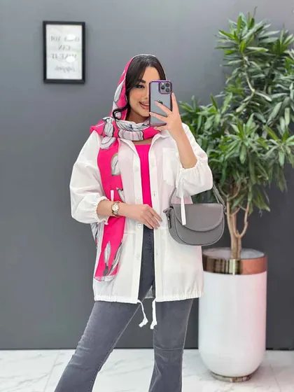 مانتو جیب دوبل آستین بند دار