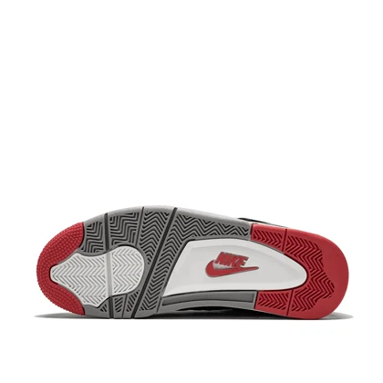 کتانی نایک جردن4 مشکی طوسی قرمز مسترکوالیتی Nike Air Jordan 4 Retro "Bred 2019" sneakers